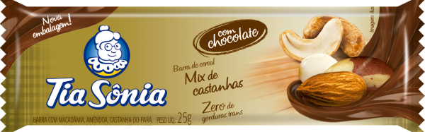 Barra Mix de Castanhas com Chocolate